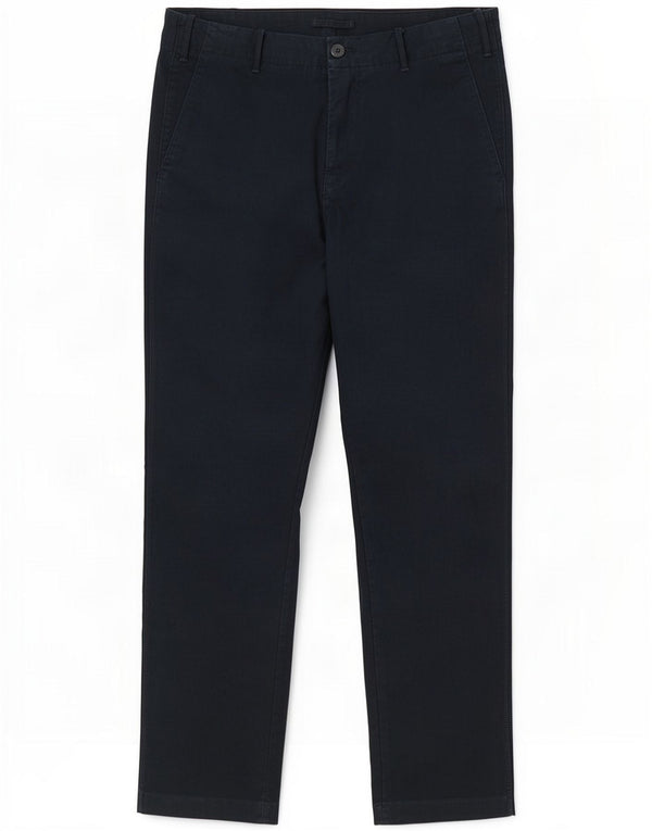 Massimo Dutti Mens Tapered Chino Trousers EU 40 Medium W31 L30 Navy Blue