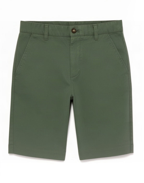 John Lewis Mens Chino Shorts Medium W30 Green Cotton