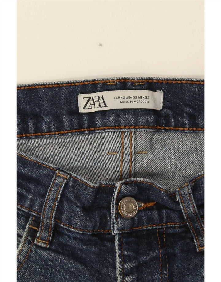 Zara Mens Slim Jeans EU42 Large W32 L28 Navy Blue