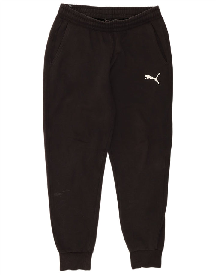 Puma Mens Tracksuit Trousers Joggers Large  Black Cotton
