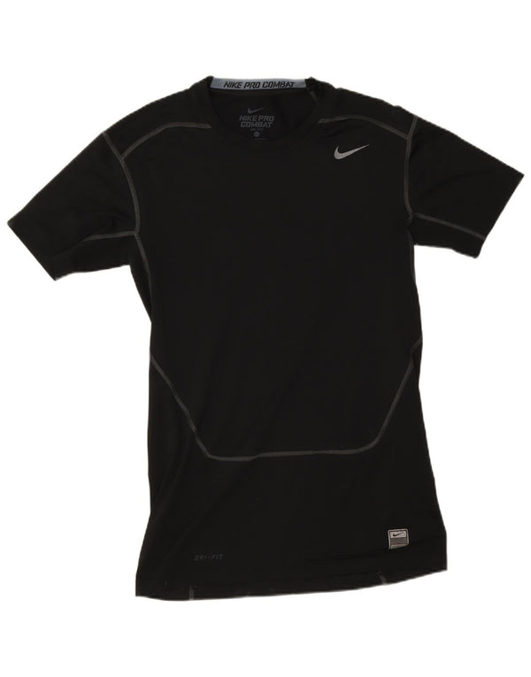 Nike Mens Dri Fit Graphic T-Shirt Top XL Black Colourblock Polyester