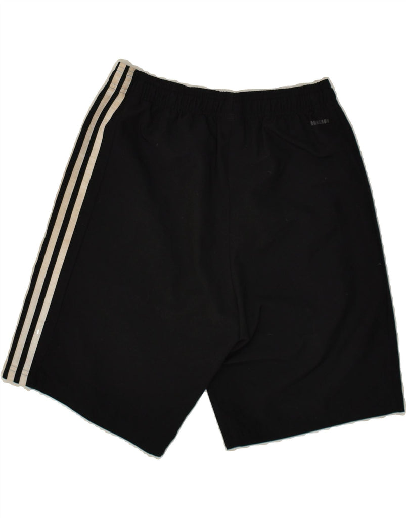 ADIDAS Mens Sport Shorts Small Black Polyester | Vintage Adidas | Thrift | Second-Hand Adidas | Used Clothing | Messina Hembry 