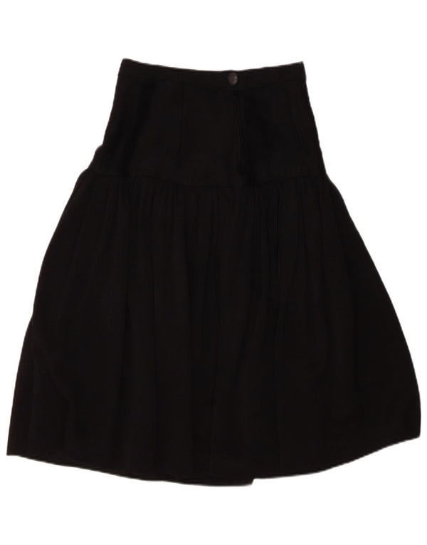 Vintage Womens A-Line Skirt Small W26 Black