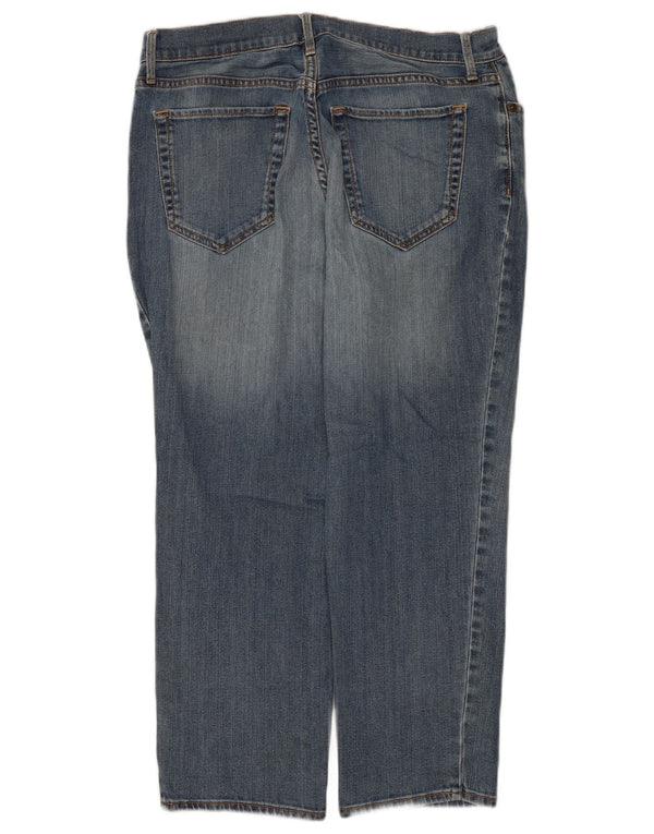 Eddie Bauer Womens Boyfriend Cropped Jeans US 8 Medium W30 L25 Blue Cotton