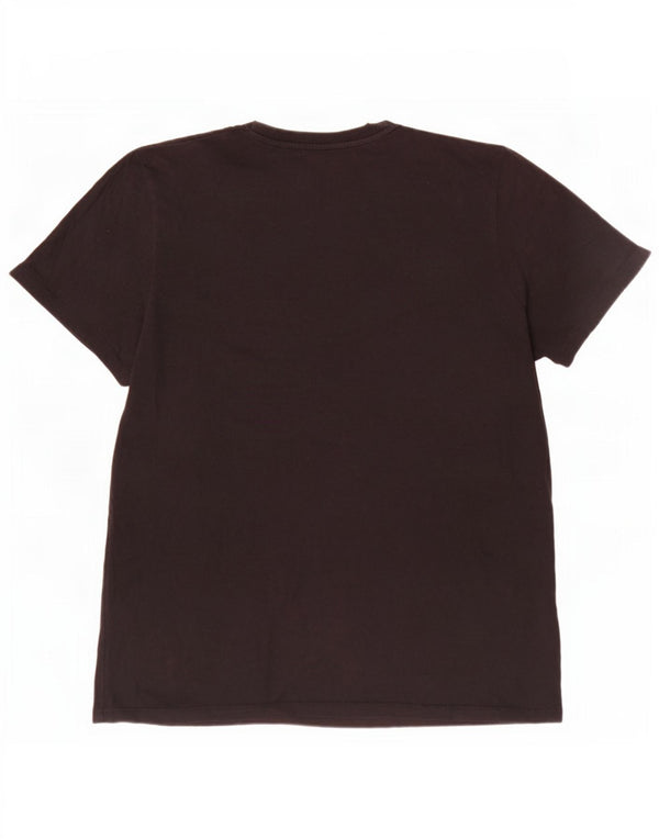 Jack & Jones Mens T-Shirt Top XL Black Cotton