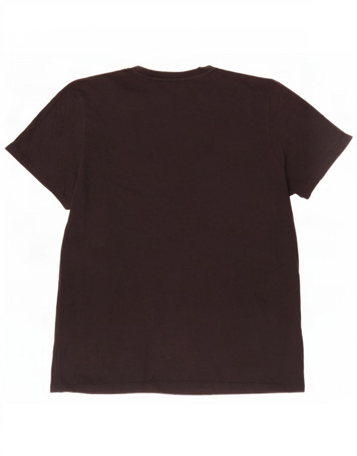Jack & Jones Mens T-Shirt Top XL Black Cotton