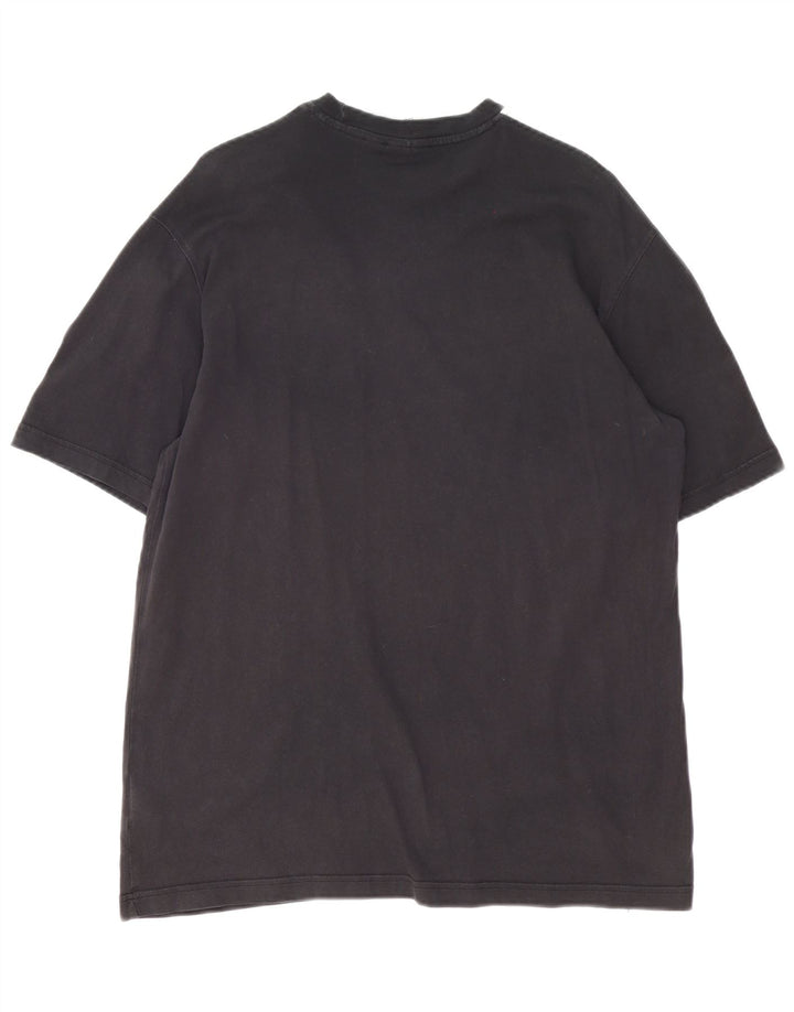 Adidas Mens Graphic T-Shirt Top Medium Black Cotton