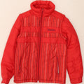ELHO Boys Padded Jacket 15-16 Years Red Striped Polyamide Vintage Elho and Second-Hand Elho from Messina Hembry 