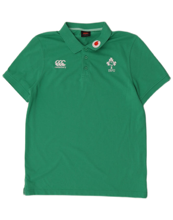 Canterbury Mens IRFU Polo Shirt Large Green Polyester