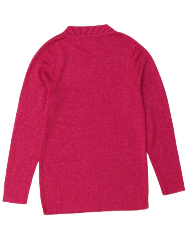 Lipsy Girls Turtle Neck Jumper Sweater 13-14 Years Pink Polyester