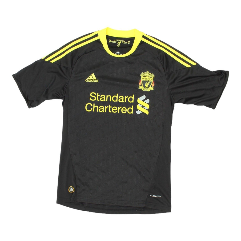 Liverpool FC 10/11 Mens Black Adidas 3rd Shirt | Premier League Football Jersey | Vintage Messina Hembry | Thrift | Second-Hand Messina Hembry | Used Clothing | Messina Hembry 