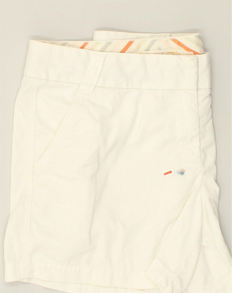 J. CREW Womens Chino Shorts US 12 Large W34 White Cotton | Vintage J. Crew | Thrift | Second-Hand J. Crew | Used Clothing | Messina Hembry 