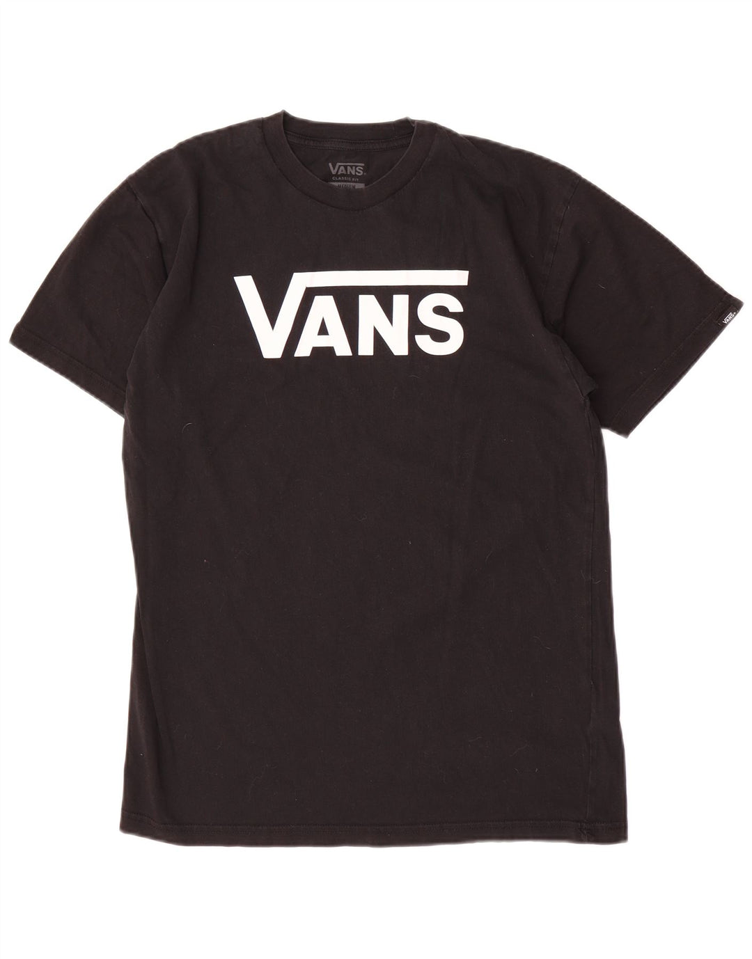 Vans Mens Classic Fit Graphic T-Shirt Top Medium Black Cotton