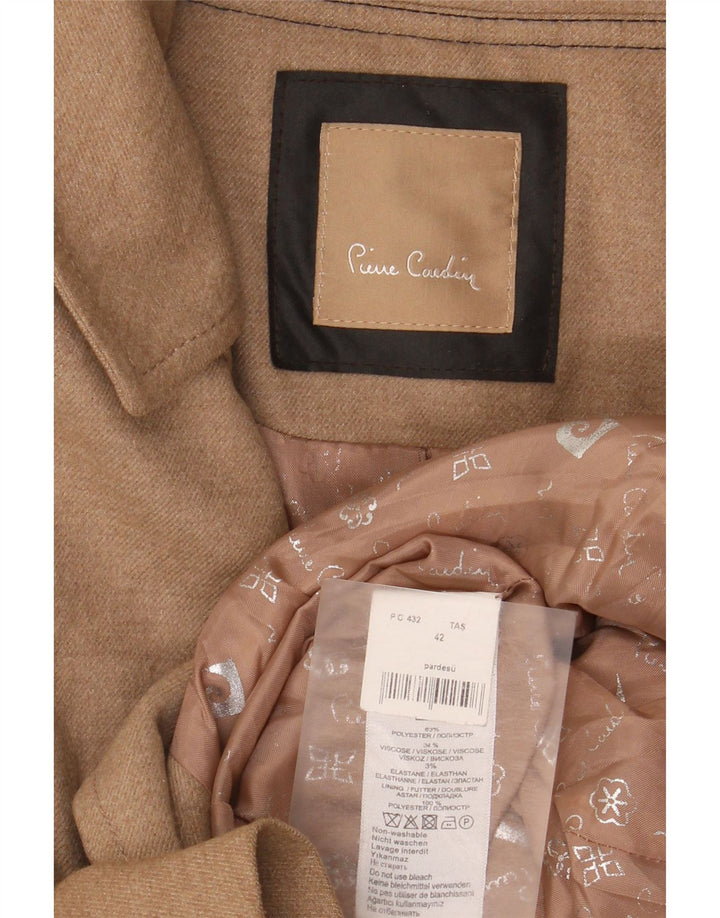 Pierre Cardin Womens Trench Coat IT 42 Medium Beige Polyester