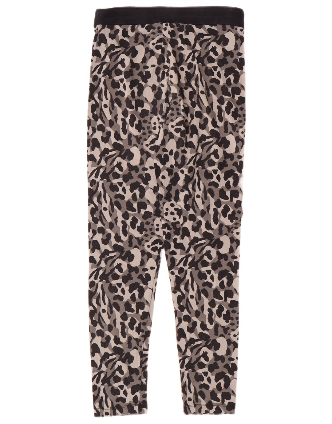Puma Girls Leggings 11-12 Years  Grey Animal Print Cotton