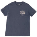 PENGUIN Mens Graphic T-Shirt Top Large Navy Blue Cotton