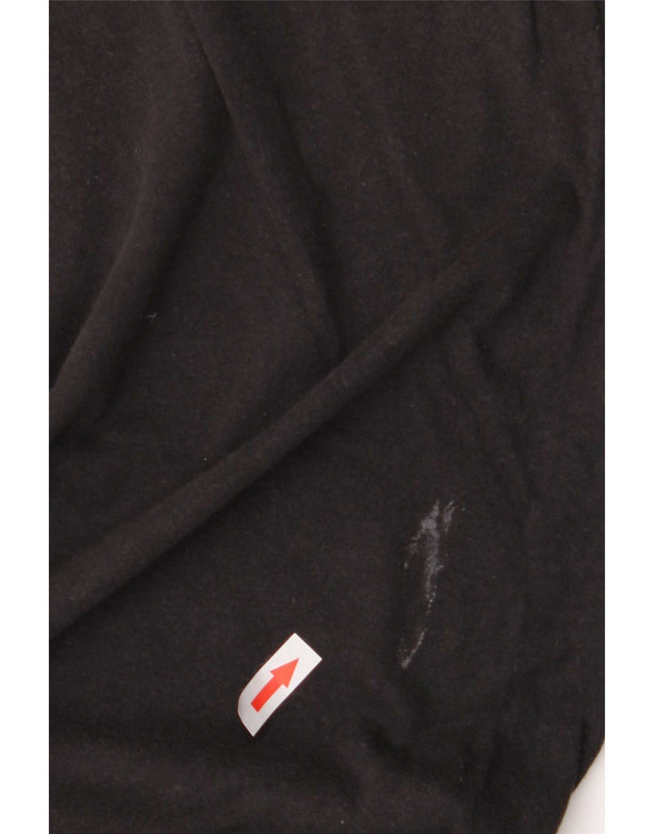 Nike Mens Graphic T-Shirt Top Medium Black Cotton