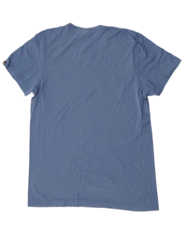 Adidas Mens Graphic T-Shirt Top Small Blue Cotton