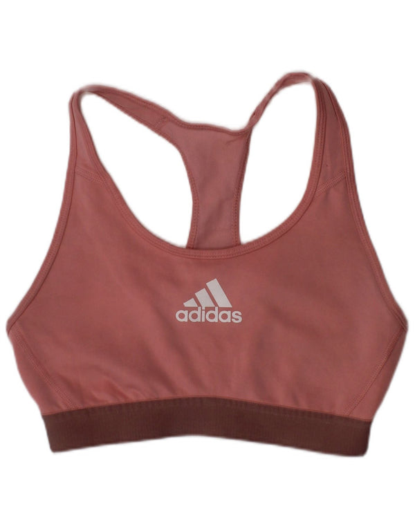 Adidas Womens Graphic Sport Bra Top Small Pink Sports