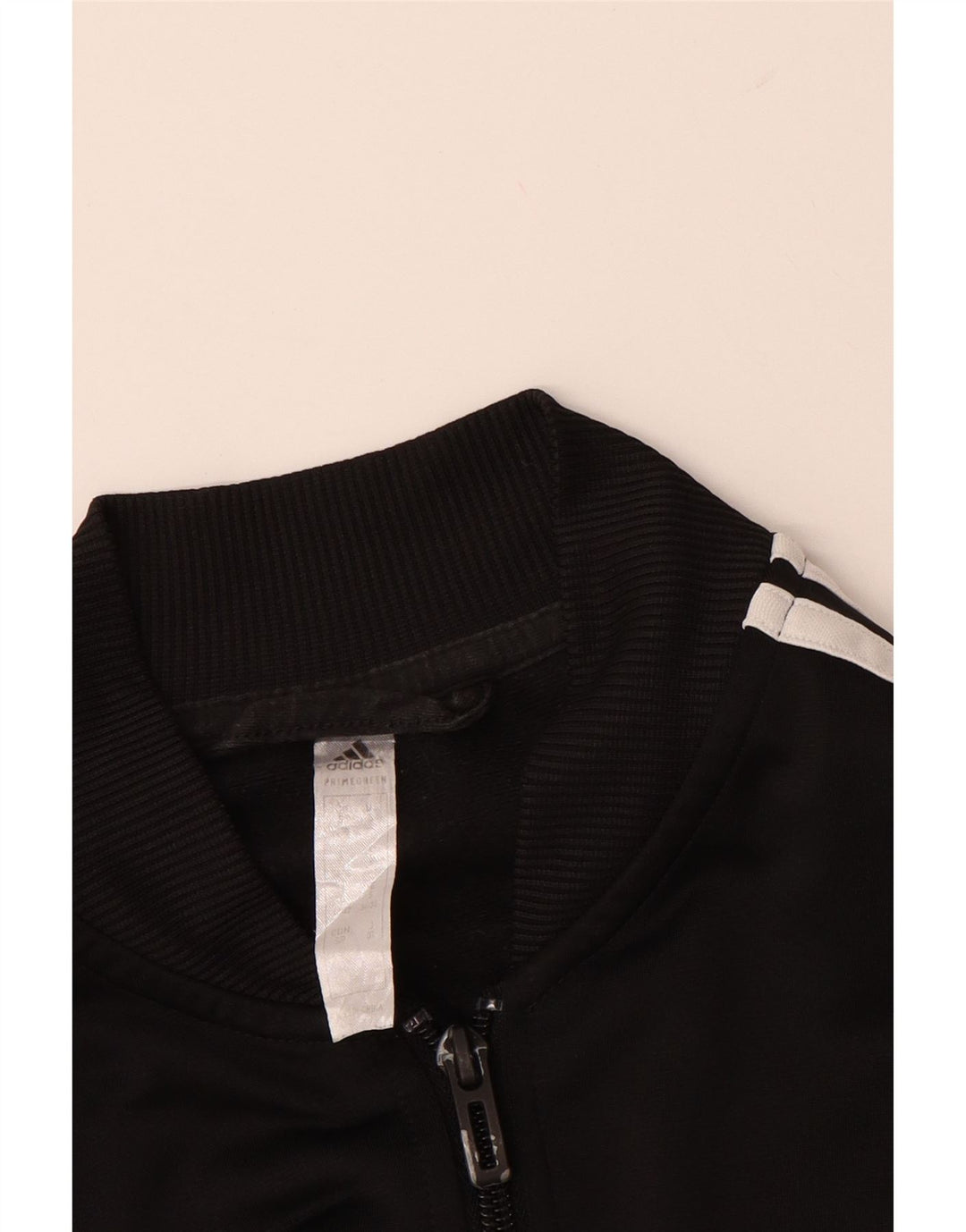 ADIDAS Womens Primegreen Tracksuit Top Jacket UK 8/10 Small Black