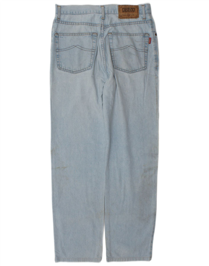 Casucci Mens Straight Jeans W34 L30 Blue Cotton