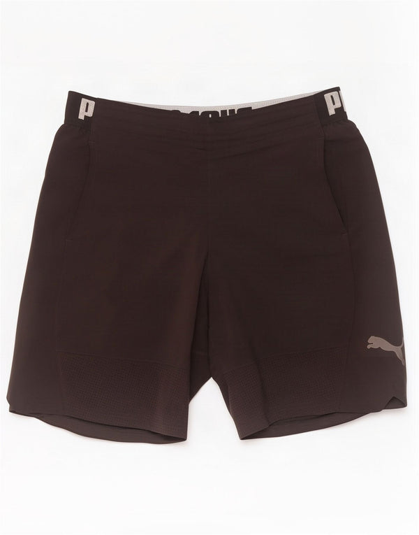 Puma Mens Graphic Sport Shorts Large Black Polyester