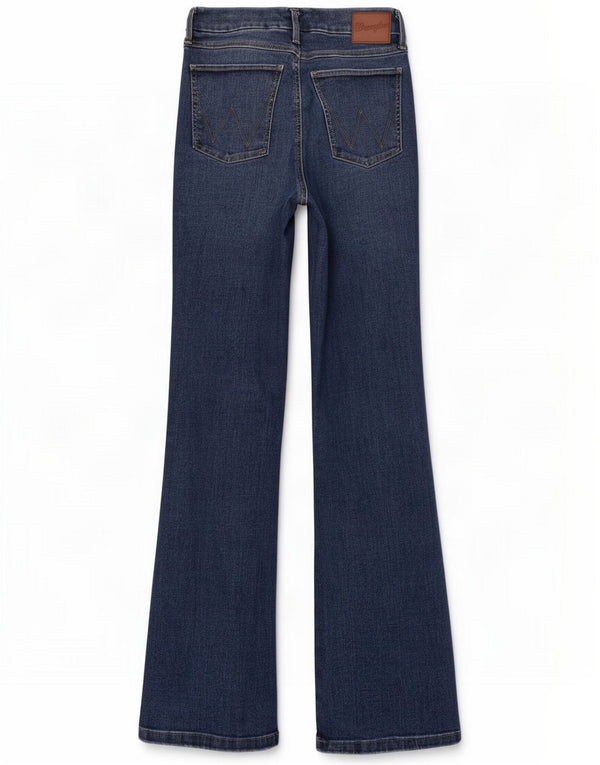 Wrangler Womens Bootcut Jeans W28 L34 Blue Cotton