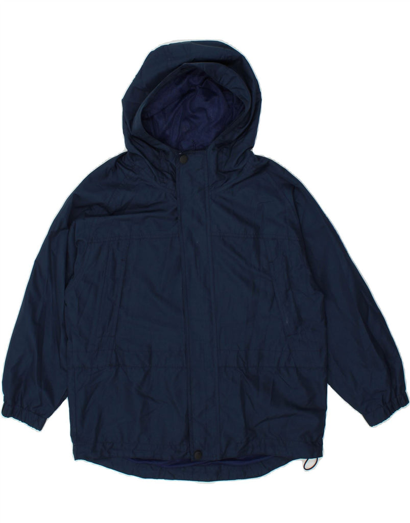 TIMBERLAND Boys Hooded Rain Jacket 9-10 Years Navy Blue Polyester | Vintage Timberland | Thrift | Second-Hand Timberland | Used Clothing | Messina Hembry 