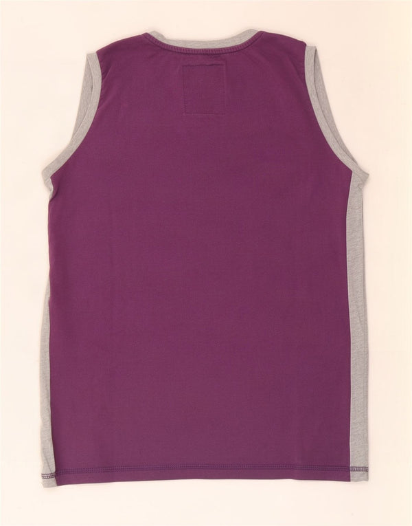 Champion Boys Graphic Vest Top 13-14 Years XL Purple Colourblock
