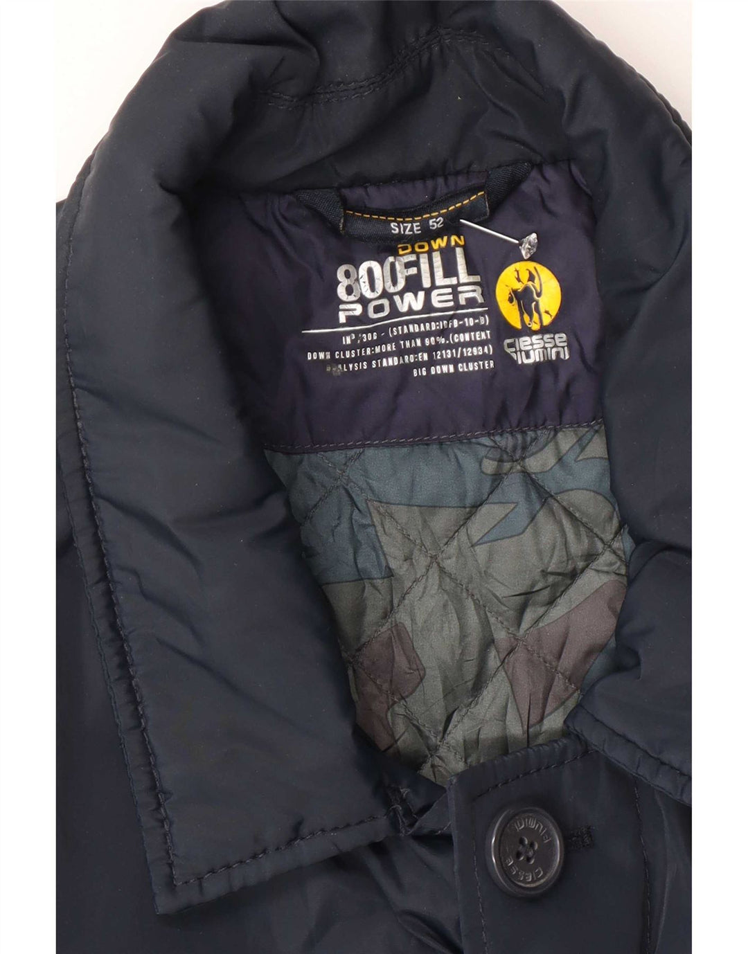 Ciesse Piumini Mens Regular Fit Padded Jacket Size 52 Large Navy Blue