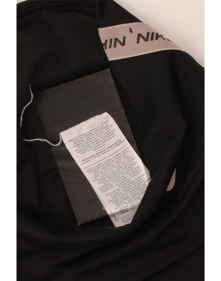 NIKE Womens Graphic Leggings UK 6 XS  Black Polyester Vintage Nike and Second-Hand Nike from Messina Hembry 