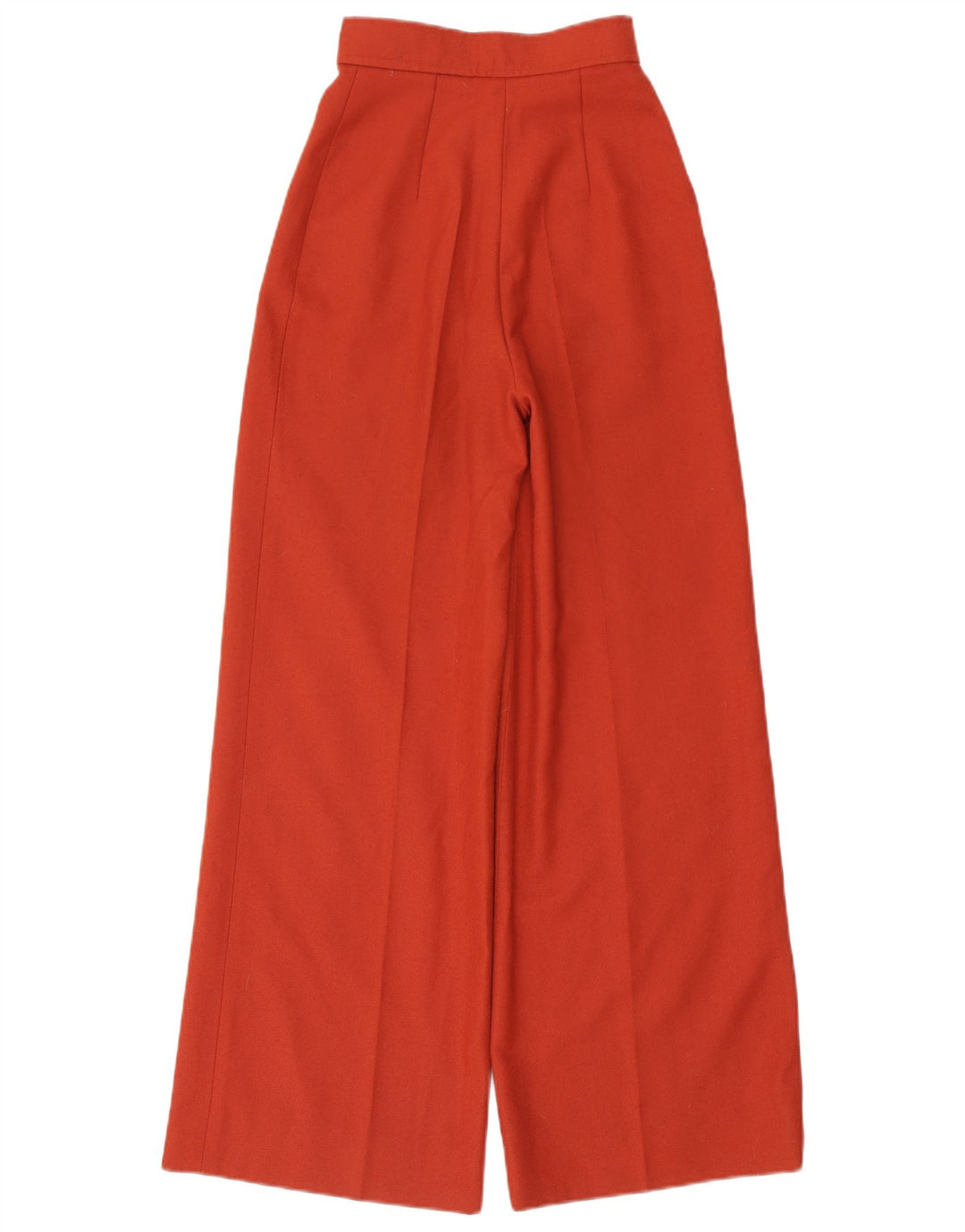 VINTAGE Womens Wide Leg Casual Trousers W23 L30 Orange