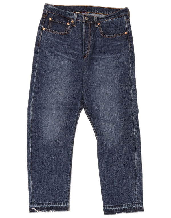Levi's Mens 501 Cropped Jeans W30 L26 Blue Cotton