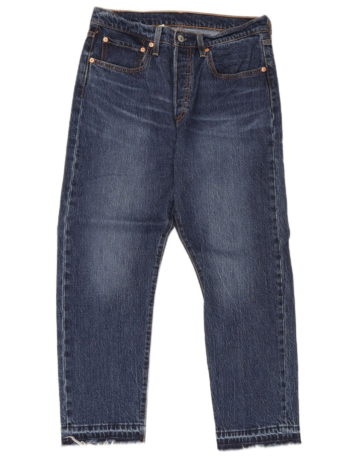 Levi's Mens 501 Cropped Jeans W30 L26 Blue Cotton