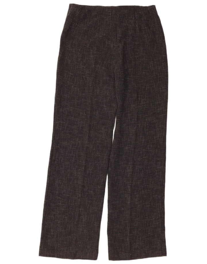 Marks & Spencer Womens Straight Casual Trousers UK 12 Medium W32 L33 Grey