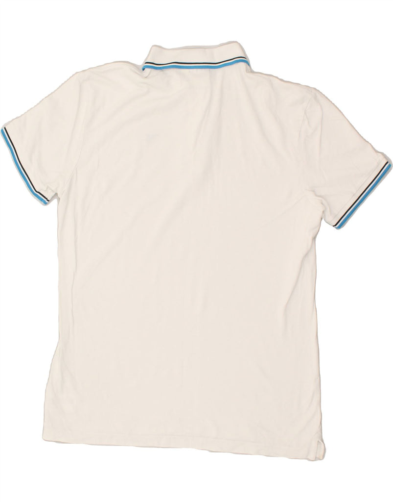 DIADORA Mens Polo Shirt XL White Cotton | Vintage Diadora | Thrift | Second-Hand Diadora | Used Clothing | Messina Hembry 