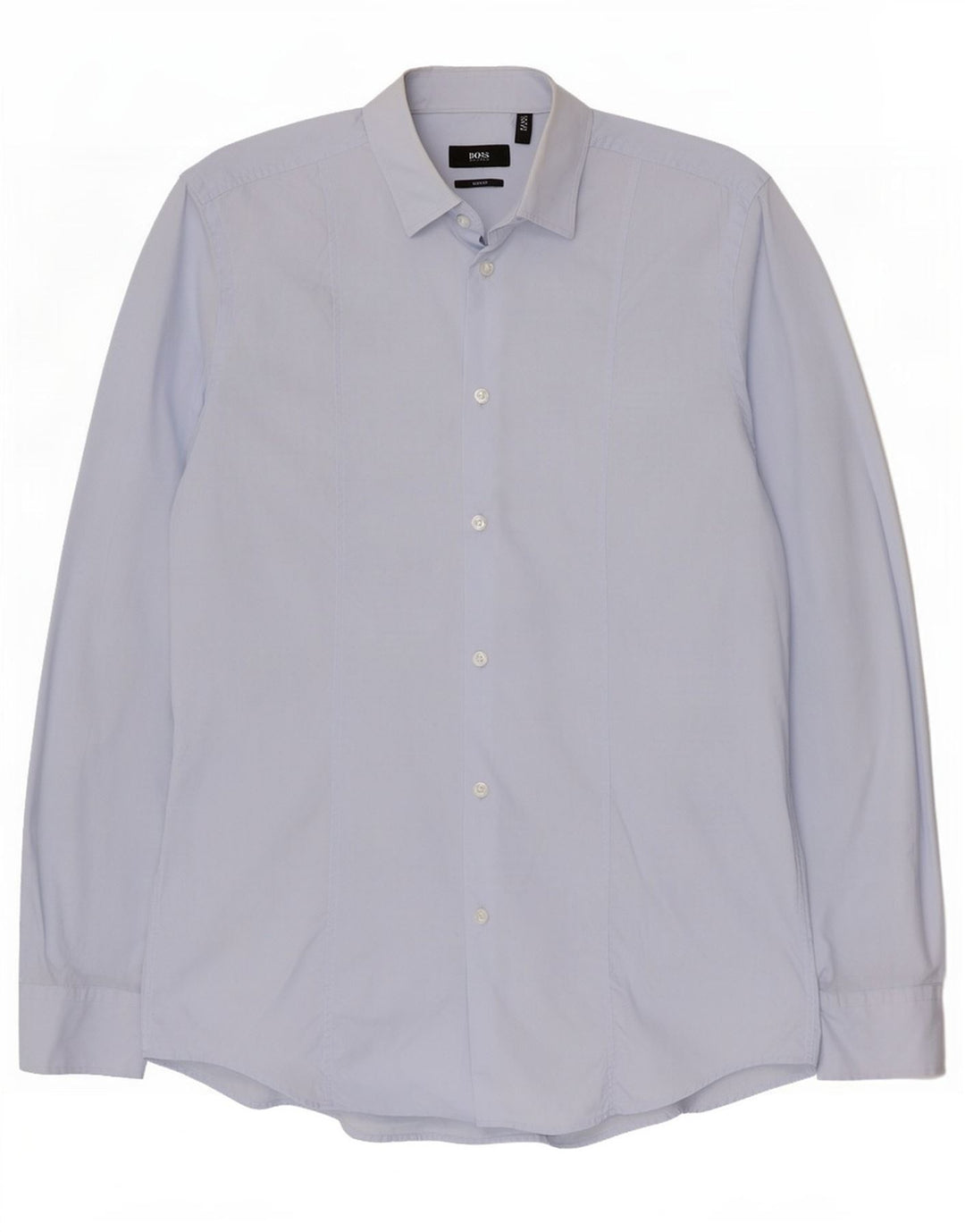 Hugo Boss Mens Slim Fit Shirt Size 40 15 3/4 Medium Blue Cotton