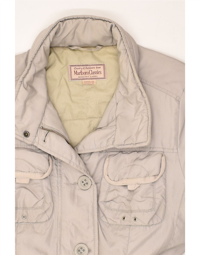 MARLBORO CLASSICS Womens Hooded Utility Jacket EU 44 XL Grey Nylon | Vintage Marlboro Classics | Thrift | Second-Hand Marlboro Classics | Used Clothing | Messina Hembry 