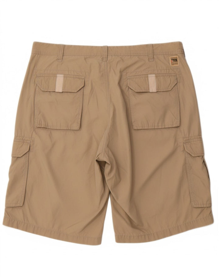THINK PINK Mens Cargo Shorts IT 58 4XL W42 Beige Cotton Vintage Think Pink and Second-Hand Think Pink from Messina Hembry 