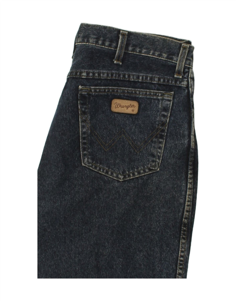 WRANGLER Mens Straight Jeans W36 L31 Navy Blue Cotton | Vintage Wrangler | Thrift | Second-Hand Wrangler | Used Clothing | Messina Hembry 