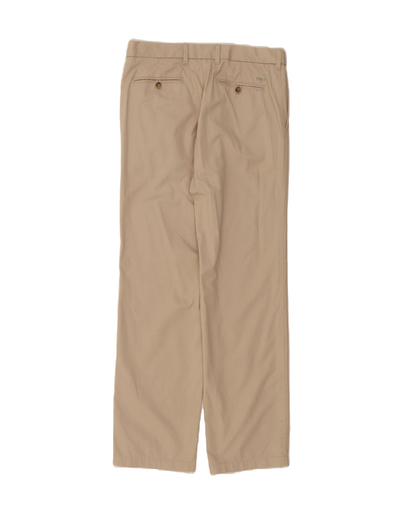 MARKS & SPENCER Mens Straight Chino Trousers W34 L33 Beige Cotton Vintage Marks & Spencer and Second-Hand Marks & Spencer from Messina Hembry 