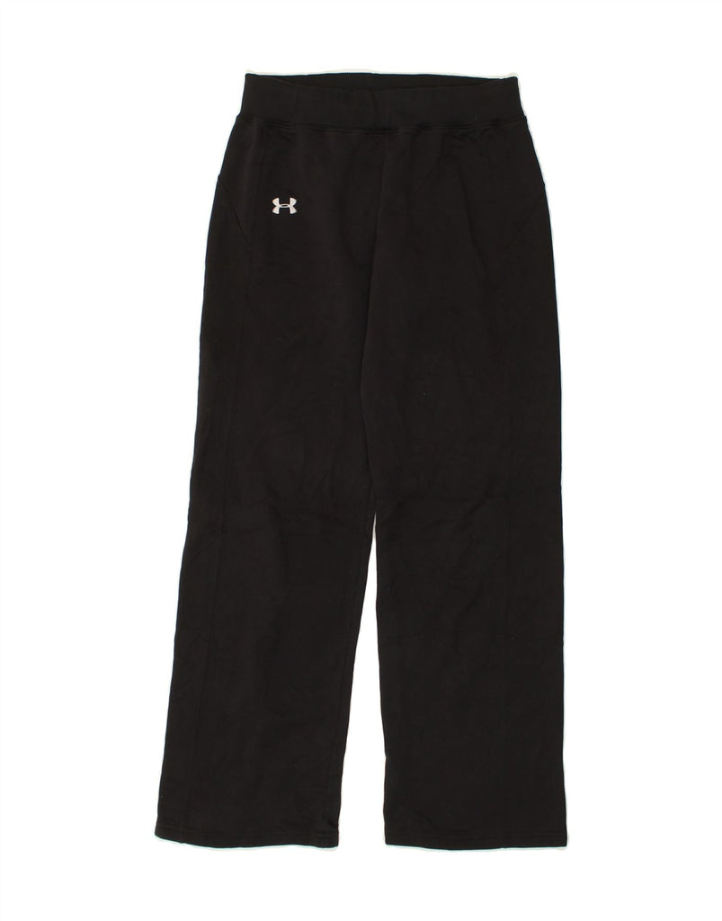 UNDER ARMOUR Womens Tracksuit Trousers UK 10 Small Black Polyester | Vintage Under Armour | Thrift | Second-Hand Under Armour | Used Clothing | Messina Hembry 