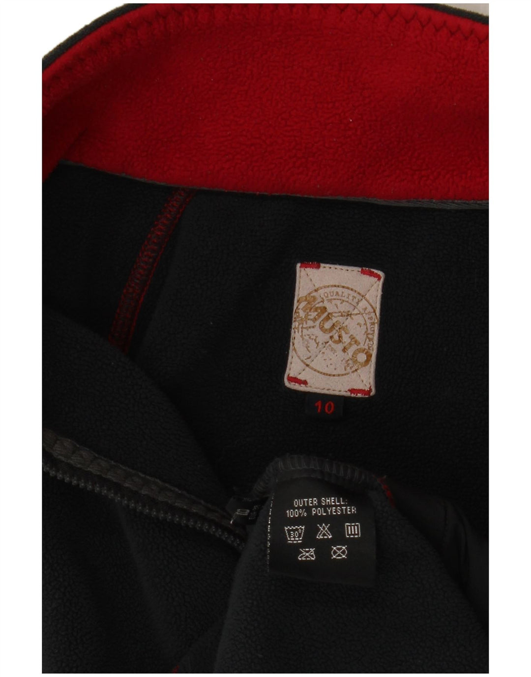 Musto Womens Fleece Jacket UK 10 Small Navy Blue Colourblock Polyester