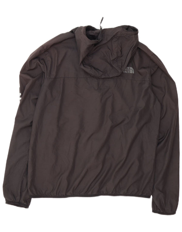 The North Face Mens Graphic Hooded Rain Jacket UK 38 Medium Black Polyester