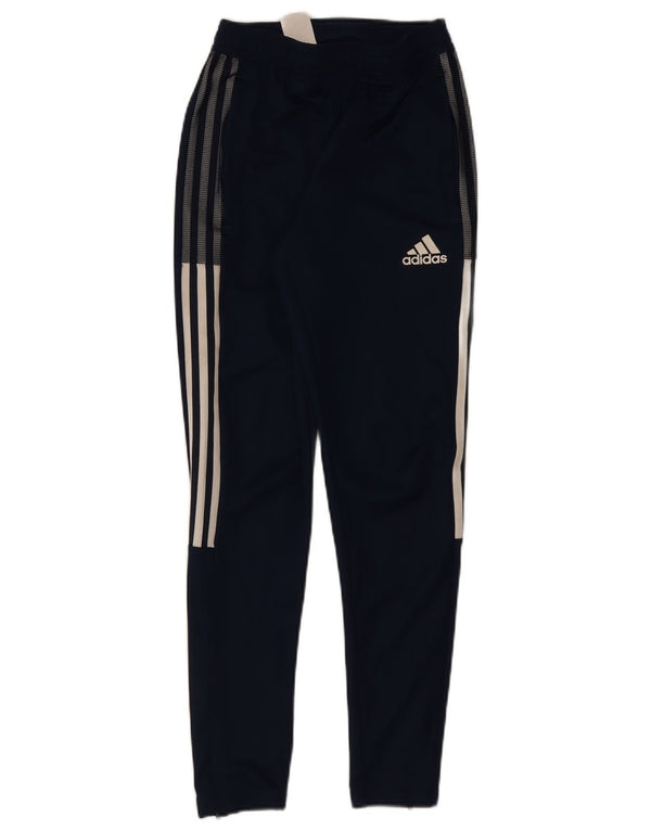 Adidas Mens Aeroready Tracksuit Trousers XS Navy Blue Polyester