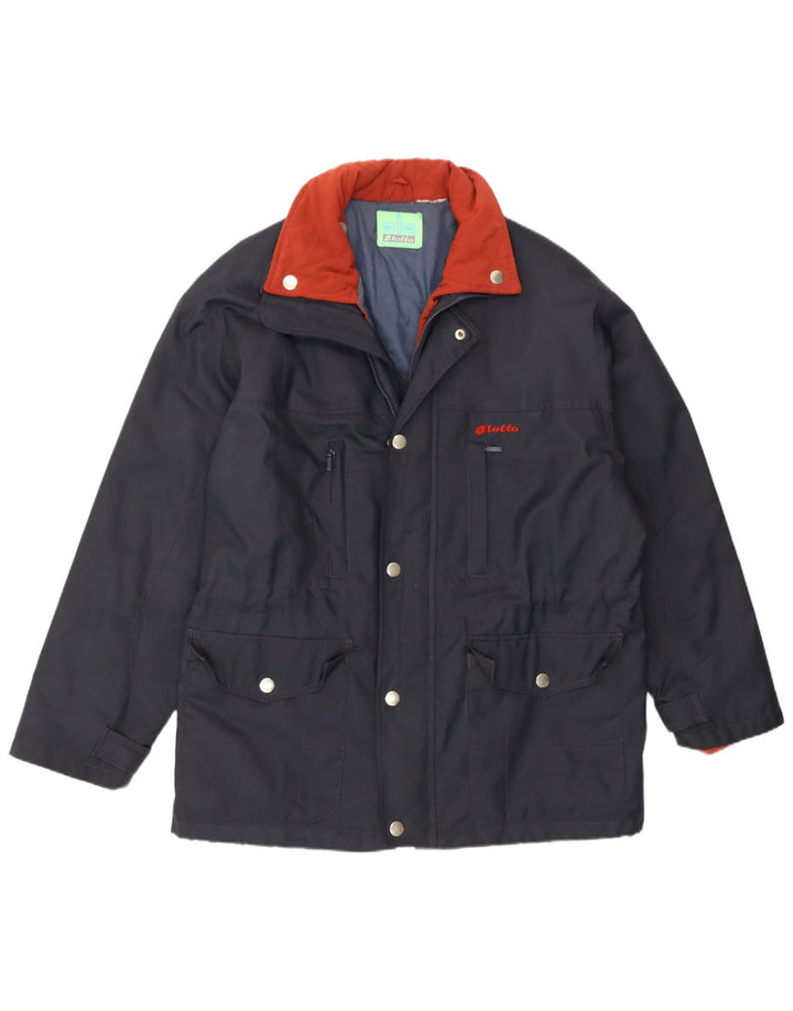 Lotto Mens Windbreaker Jacket UK 42 XL Navy Blue Polyamide