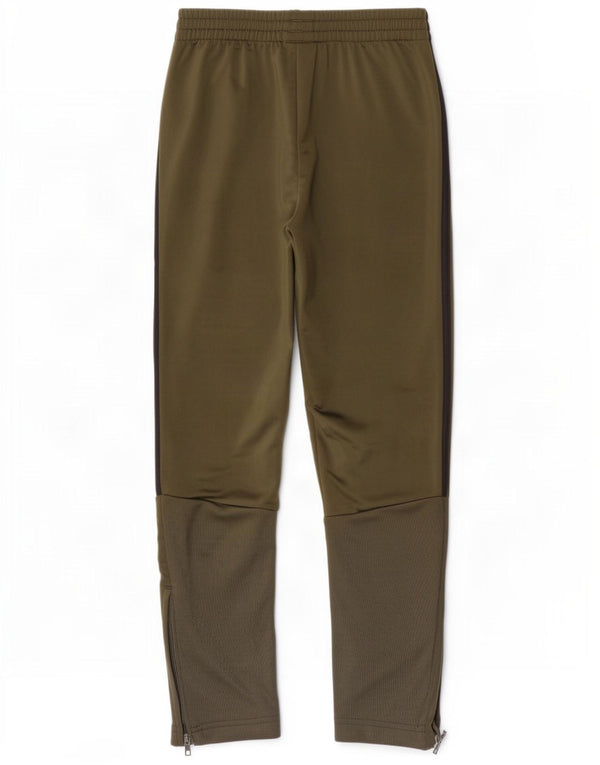 Adidas Boys Tracksuit Trousers 11-12 Years Khaki Polyester