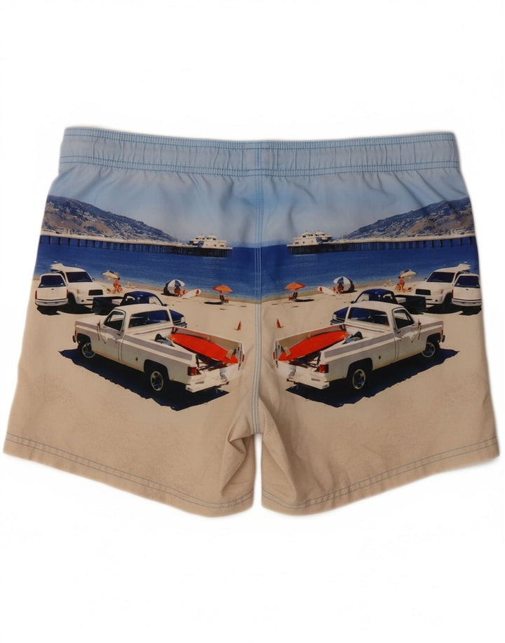 SUNDEK Mens Graphic Swimming Shorts Large Multicoloured Polyester Cars Vintage Sundek and Second-Hand Sundek from Messina Hembry 