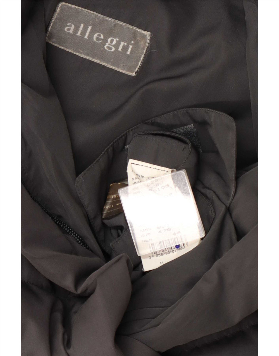 Allegri Womens Hooded Oversized Padded Coat IT 44 Medium Grey Polyester