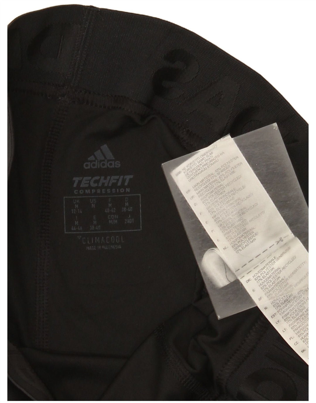 Adidas Womens Climacool Graphic Capri Leggings UK 12/14 Medium Black